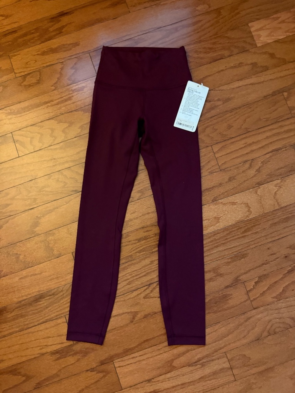 Maroon 25" Wunder Lululemon Leggings